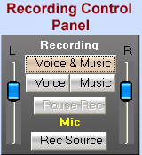 Recording Control Panel