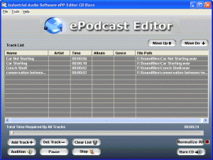 ePodcast Producer Burn window