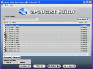 ePodcast Producer Rip window