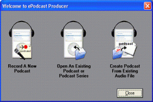 ePodcast Producer - Wizard Interface